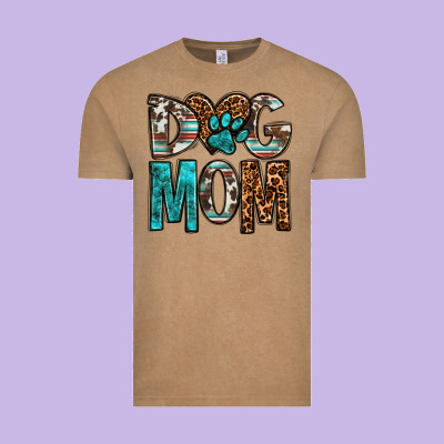 Dog Mom Vintage Tee Designed By Oliviacreatesart
