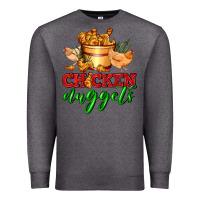 Charcoal Heather chicken nuggets Premium Sweatshirt - AdoDesignShop