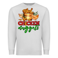 Dove Grey chicken nuggets Premium Sweatshirt - AdoDesignShop