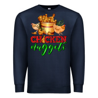 Navy chicken nuggets Premium Sweatshirt - AdoDesignShop