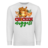 Oatmeal Heather chicken nuggets Premium Sweatshirt - AdoDesignShop