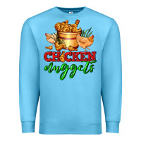 Ocean Blue chicken nuggets Premium Sweatshirt - AdoDesignShop