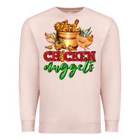 Pale Pink chicken nuggets Premium Sweatshirt - AdoDesignShop