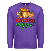Purple chicken nuggets Premium Sweatshirt - AdoDesignShop