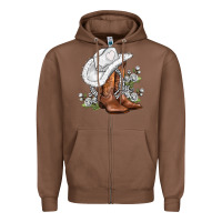 Chestnut white  cowgirl  and roses Zipper Hoodie - AdoDesignShop