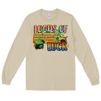 Loads Of Luck With School Bus St. Patrick's Day Long Sleeve Tee | Teevron