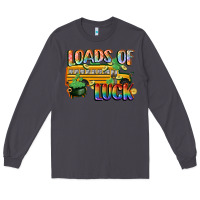 Smoke Loads of luck with school bus St. Patrick's Day Long Sleeve Tee - FaDigitalArtStudio