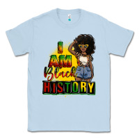 Dusty Blue i am black history juneteenth Classic Tee - CowGirlArtShop