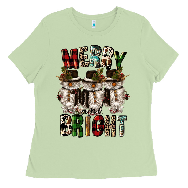 Merry And Bright Ladies Tee by CowGirlArtShop | Teevron