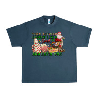 Midnight Navy torn between lookin like a snack and eatin one Urban Heavy Tee - FaDigitalArtStudio