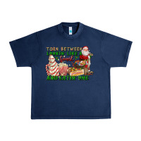 Navy torn between lookin like a snack and eatin one Urban Heavy Tee - FaDigitalArtStudio