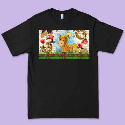 Cute Horse Premium Tee Designed By Tumblerdesignbyshophia