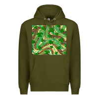 Army Green St. Patrick's Day Shamrock Leopard Premium Hoodie - RanaPortraitStore