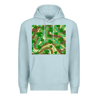 Blue Mist St. Patrick's Day Shamrock Leopard Premium Hoodie - RanaPortraitStore