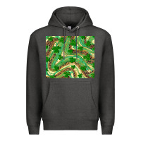 Charcoal Heather St. Patrick's Day Shamrock Leopard Premium Hoodie - RanaPortraitStore