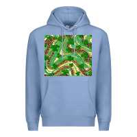 Colony Blue St. Patrick's Day Shamrock Leopard Premium Hoodie - RanaPortraitStore