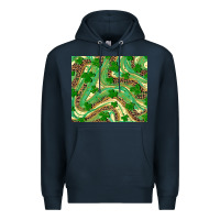 Navy St. Patrick's Day Shamrock Leopard Premium Hoodie - RanaPortraitStore