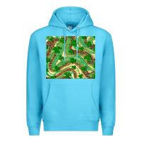 Ocean Blue St. Patrick's Day Shamrock Leopard Premium Hoodie - RanaPortraitStore