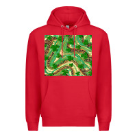 Red St. Patrick's Day Shamrock Leopard Premium Hoodie - RanaPortraitStore