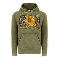 Vintage Olive with god all things are possible with sunflower bbs Vintage Hoodie - BundleAndBundleShop