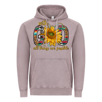Vintage Zinc with god all things are possible with sunflower bbs Vintage Hoodie - BundleAndBundleShop