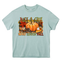 Arona Just a girl who loves Fall Heavy Core Tee - NancyCooperArtShop