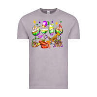 Vintage Zinc mardi gras wine glasses olivia Vintage Tee - OliviaCreatesArt