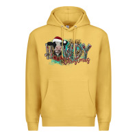 Antique Gold howdy christmas Premium Hoodie - CowhideDigitalArt