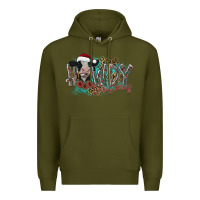 Army Green howdy christmas Premium Hoodie - CowhideDigitalArt