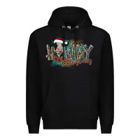 Black howdy christmas Premium Hoodie - CowhideDigitalArt