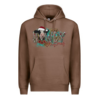 Chestnut howdy christmas Premium Hoodie - CowhideDigitalArt