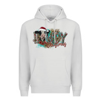 Dove Grey howdy christmas Premium Hoodie - CowhideDigitalArt