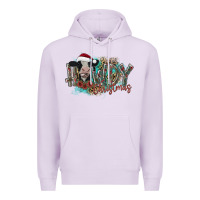 Lilac howdy christmas Premium Hoodie - CowhideDigitalArt