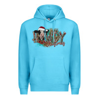 Ocean Blue howdy christmas Premium Hoodie - CowhideDigitalArt