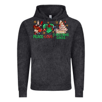 Vintage Black peace love christmas cakes bbs Vintage Hoodie - BundleAndBundleShop
