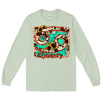 Matcha cancer turquoise cowhide Long Sleeve Tee - RanaPortraitStore