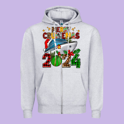 Merry Cruisemas 2024 Zipper Hoodie Designed By Adodesignshop