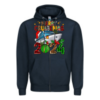 Navy merry cruisemas 2024 Zipper Hoodie - AdoDesignShop