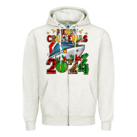 Oatmeal Heather merry cruisemas 2024 Zipper Hoodie - AdoDesignShop