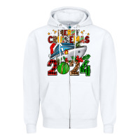 White merry cruisemas 2024 Zipper Hoodie - AdoDesignShop