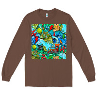 Chestnut boy child coffee cup and teddy bear with thunderbolts and camouflage s Long Sleeve Tee - BundleAndBundleShop