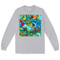 Moon Dust boy child coffee cup and teddy bear with thunderbolts and camouflage s Long Sleeve Tee - BundleAndBundleShop