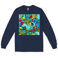 Navy boy child coffee cup and teddy bear with thunderbolts and camouflage s Long Sleeve Tee - BundleAndBundleShop