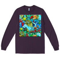 Plum boy child coffee cup and teddy bear with thunderbolts and camouflage s Long Sleeve Tee - BundleAndBundleShop