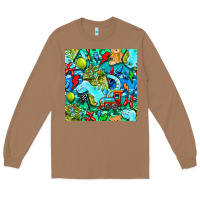Toasted Coconut boy child coffee cup and teddy bear with thunderbolts and camouflage s Long Sleeve Tee - BundleAndBundleShop
