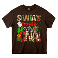 Chocolate Brown santa's favorite cna Heavy Core Tee - texasbilliewilder