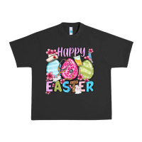 Pigment Black Happy Easter eggs Urban Heavy Tee - OliviaCreatesArt