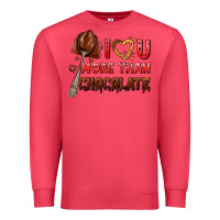 Cardinal i love you more than chocolate Premium Sweatshirt - AdoDesignShop