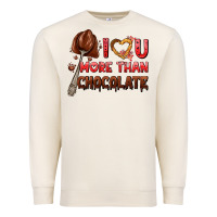 Sandshell i love you more than chocolate Premium Sweatshirt - AdoDesignShop