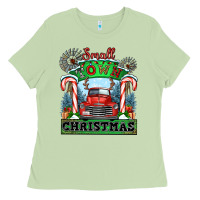 Matcha small town christmas Ladies Tee - CowGirlArtShop